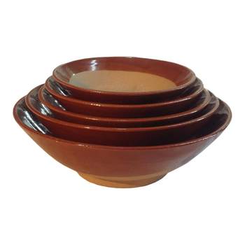 Retro steaming bowl earthenware bowl earthenware retro hot pot bowl oil dish