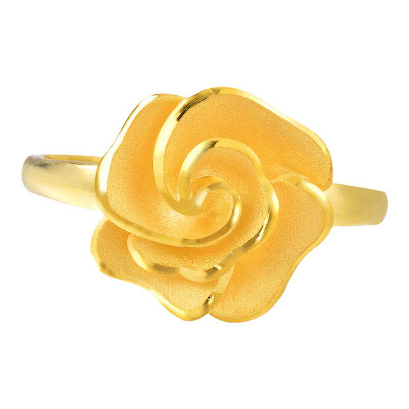 Chow Sang Sang Essence eternal gold pure gold open ring Happy Floret happy flower language ring 72931R