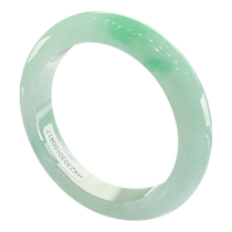 (Self-operated) Qianyu Shiguang Burmese natural A-grade jade ice translucent light green full of green flowers old high-end bracelet
