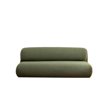 Wooden french retro lazy style fabric sofa