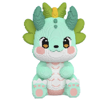 Year of the Dragon Building Blocks Lucky Dragon Baby 2023 New Model 8 to 12 Years Old Boys and Girls Series 10,000+ Pieces Educational Toys