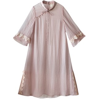 New chinese style cheongsam dress temperament long skirt women summer