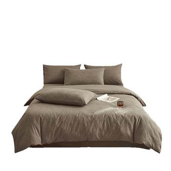 Muji french pure cotton three-layer yarn four-piece set