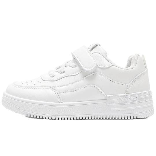 回力男童小白鞋2025冬季新款儿童运动鞋女童鞋子加绒白色学生板鞋