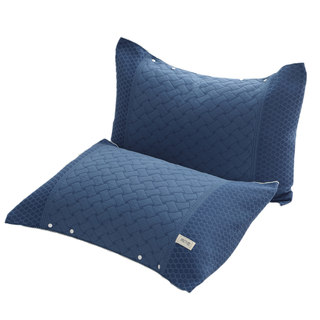 Snap pillow cover secures anti-slip pillow cover