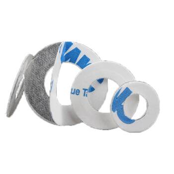 Pvc hard back glue transparent flat washers insulation custom made