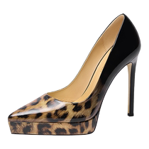 Lily Wei European and American BAO WEN high heels 2024 new large size 41-43 sexy pointed toe stiletto shoes for women