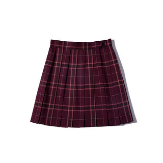 Mid-brand plaid skirt JK uniform Shahua college style red