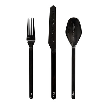 Nordic high-value 304 stainless steel western restaurant knife fork spoon