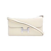 (self-employed) Middle 98 New Hermes Love Massee Single shoulder bag Constance Concon long purse U engraving