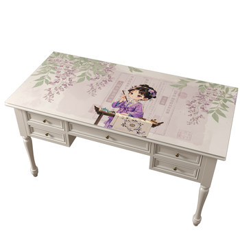 Student leather desk mat chinese style cartoon desk cloth Student leather desk mat chinese style cartoon desk cloth