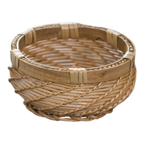 Июньское сырьятоп-Корзина Корзина домашних корзин Woven Rattan Basket Кухня с корзиной закуски Степ