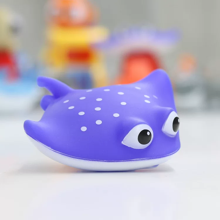 Toy for boys and girls play in water, marine doll