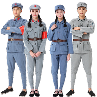 Red army eighth route army costumes for national day and new year's day