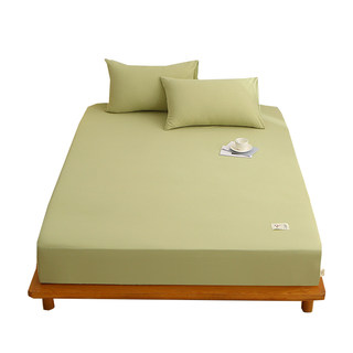 Category a maternal and infant grade washed cotton single piece raw cotton solid color bed sheet