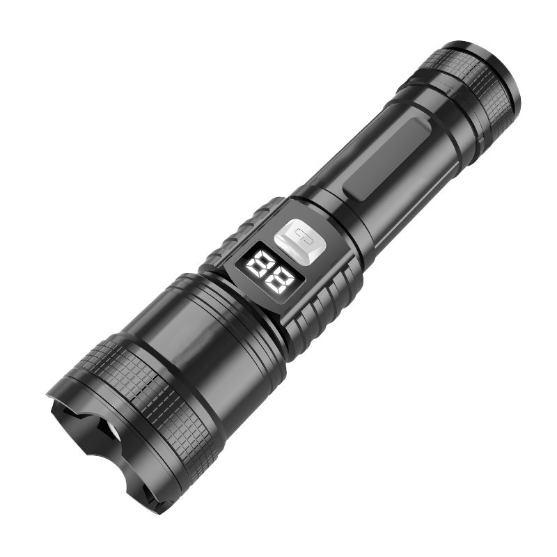 Outdoor strong light flashlight telescopic zoom lighting
