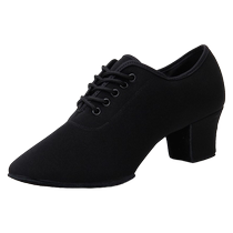 Summer Latin dance teacher female adult body shoes mid-high heel ballroom dance outdoor soft-soled modern square dance shoes