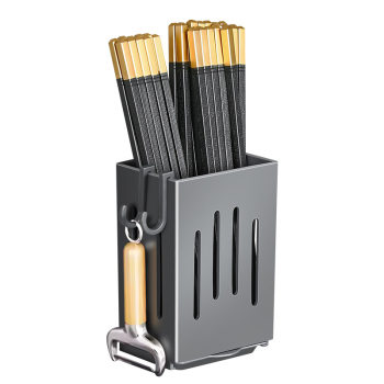 Kitchen shelf wall-mounted chopstick tube