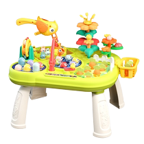 游戏桌婴幼儿积木早教学习桌6个月8宝宝益智多功能忙碌玩具0一1岁