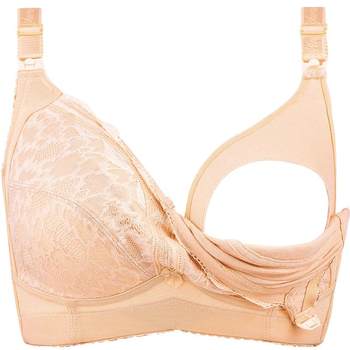 Large breast breast breast breast lactation underwear with no steel ring