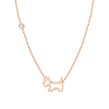 Zhenwo hollow puppy necklace agatha