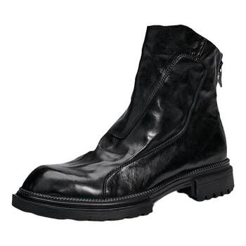 Fetal cowhide men's boots winter high top men's shoes