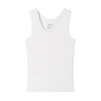 Cotton era women's vest women's camisole women's knitted ribbed bottoming vest pure cotton t-shirt vest single wear