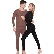 Catman Thermal Underwear Set Womens and Mens Couples Autumn Clothes Autumn Pants Set Bottoming Shirt Thermal Underwear Autumn and Winter