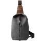 Men's personalized sports retro canvas mini chest bag