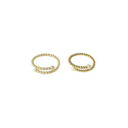 Tyusha High Light Natural Stacked Pearl Ring