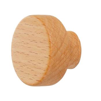 Single hole drawer cabinet door without punching handle log style