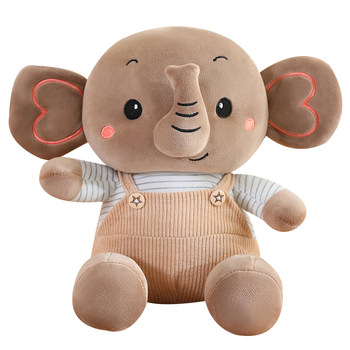 ຊ້າງຂອງຫຼິ້ນ plush, ເດັກນ້ອຍຊ້າງສະດວກສະບາຍ dolls, dolls rag, ຂອງຂວັນວັນເດືອນປີເກີດຂອງເດັກນ້ອຍ, ສັນຍາລັກຂອງບໍລິສັດສາມາດໄດ້ຮັບການປັບແຕ່ງ