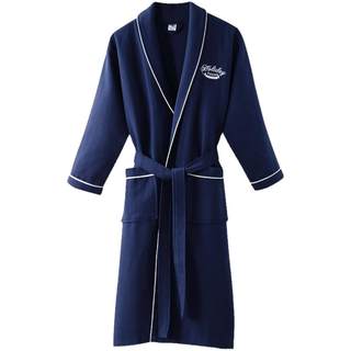 All-season cotton bathrobe, soft, absorbent and quick-drying