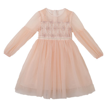 Girls' dress autumn 2025 new fashionable autumn little girl princess skirt gauze skirt children's dress spring and autumn