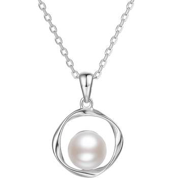 Saturday fortune s925 silver pearl necklace female möbius ring elegant set chain detachable christmas gift for girlfriend
