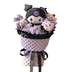 Kuromi Doll Bouquet Cute Children's Gift Dried Flower Birthday Gift Finished Gift for Girlfriend Graduation Photo New Year