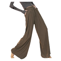 Liuge modern dance practice clothes loose wide-leg pants Chinese classical dance elegant straight-leg dance pants professional body suit
