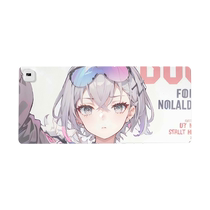 动漫二次元加热鼠标垫男生超大号游戏电竞专用笔记本电脑键盘垫冬季取暖防冻手电热办公室桌面垫防水左侧开关