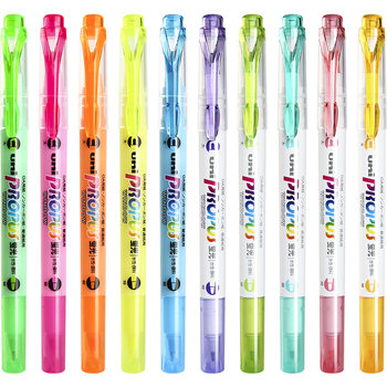 Japanese mitsubishi visual window double-ended highlighter