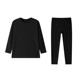 Traje de ropa interior térmica para hombre de talla grande de media tinta, hombre gordo de otoño e invierno, ropa de otoño con parte inferior agrandada y traje de pantalón largo para hombre