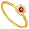 Chao Acer Starry Shadow Gold Diamond Ring Pure Gold Ruby Ring Hand Decoration Ancient Gold Dot Diamond Advanced W