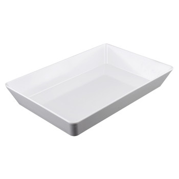 Delicatessen display plate melamine imitation porcelain plate rectangular tray