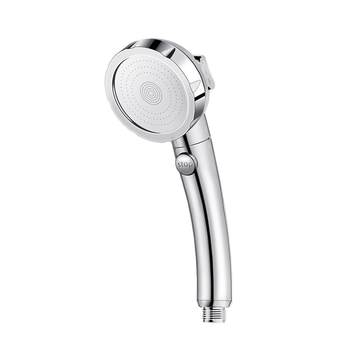 Supercharged large water outlet curved handle shower set