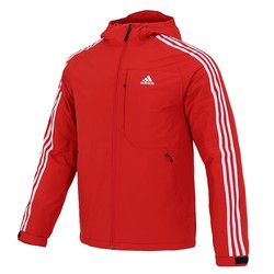 Adidas Down Jacket Men's Winter 2022 ເສື້ອກິລາສີແດງ ສີແດງ ໜາ ໜາ H23082