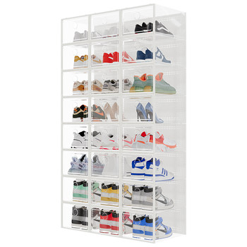 Door shoes storage box shoe rack dustproof shoe cabinet shoe box