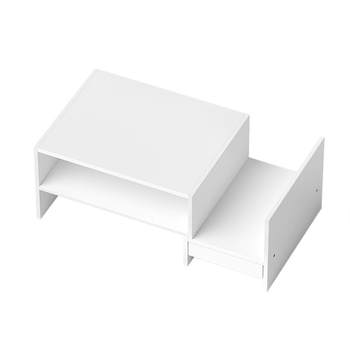 Adjustable printer storage bracket file rack