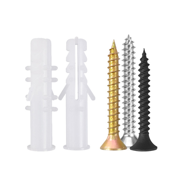 White barbed plastic expansion tube set 6mm8mm