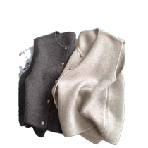 Xiaoxiangfeng Knitted Vest Vest Womens Autumn and Winter Vest Top Small Age-Reducing College Style Stacked Vest