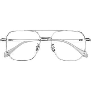 Kagamine ultra-light pure titanium glasses retro double-beam pilot glasses myopia can be equipped with men's niche design frames