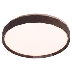Simple Modern Mid-Century Style Bedroom Lamp, New Chinese Style Ceiling Lamp, Walnut Wood Full-Spectrum Eye Protection Study Room Master Bedroom Lighting Fixtures